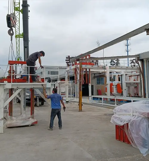 Colocação em funcionamento com êxito de um projeto de linha de produção de blocos leves para um cliente de Ningxia