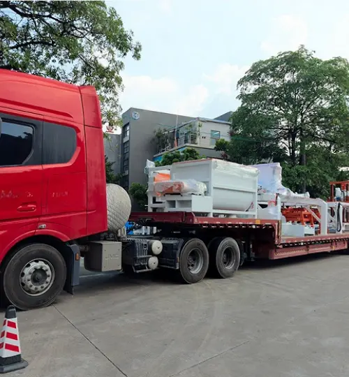 Projeto de linha de produção de blocos auto-isolantes homogéneos de Xinjiang Urumqi