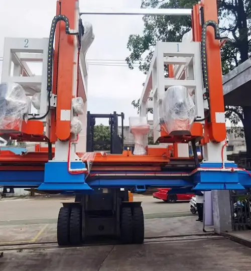 Projeto de linha de produção de automação de material de parede leve do cliente de Hubei