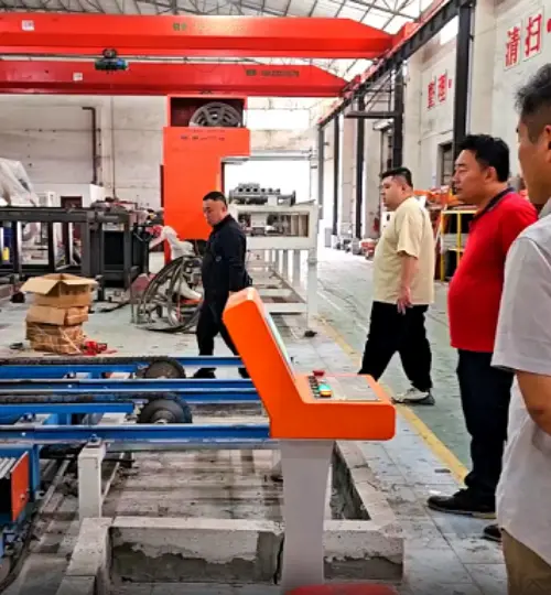 Projeto de linha de produção de blocos leves e divisórias para um cliente da Mongólia
