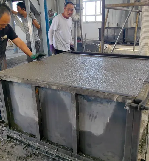 Projeto de transformação tecnológica da linha de produção de material de parede com auto-isolamento do cliente de Hubei