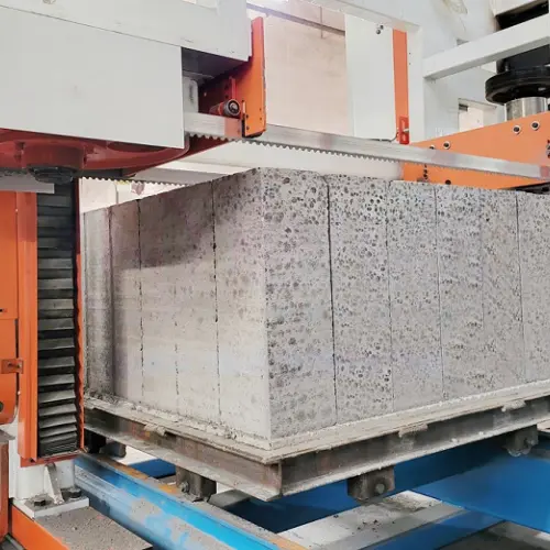 Projeto de transformação da tecnologia do sistema de corte da linha de produção de blocos cerâmicos do cliente de Zhejiang